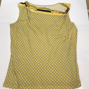 Yellow and Blue Nautical Theme Top